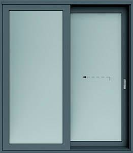 схеми терасних дверей Схема A | RAL 7016