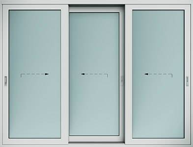 схеми терасних дверей Схема H | RAL 7035