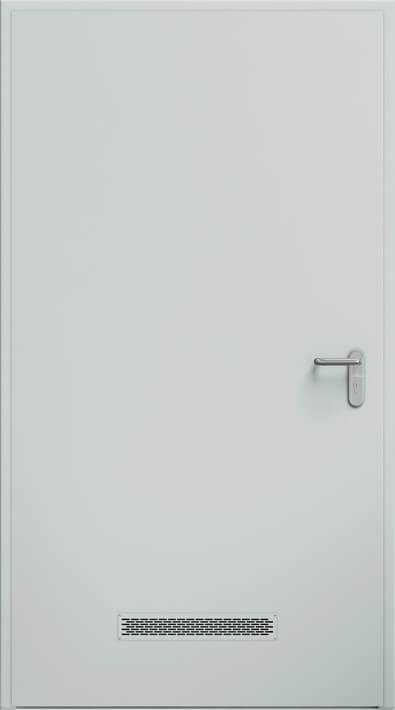 Двері ECO BASIC, вентиляційна решітка 480×80 мм | RAL 7035