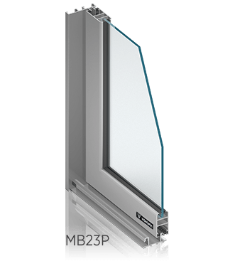 Алюмінієві внутрішні вікна FUTURO MB23Р
